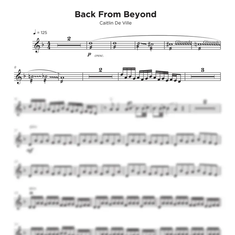 Back from the Beyond Sheet Music