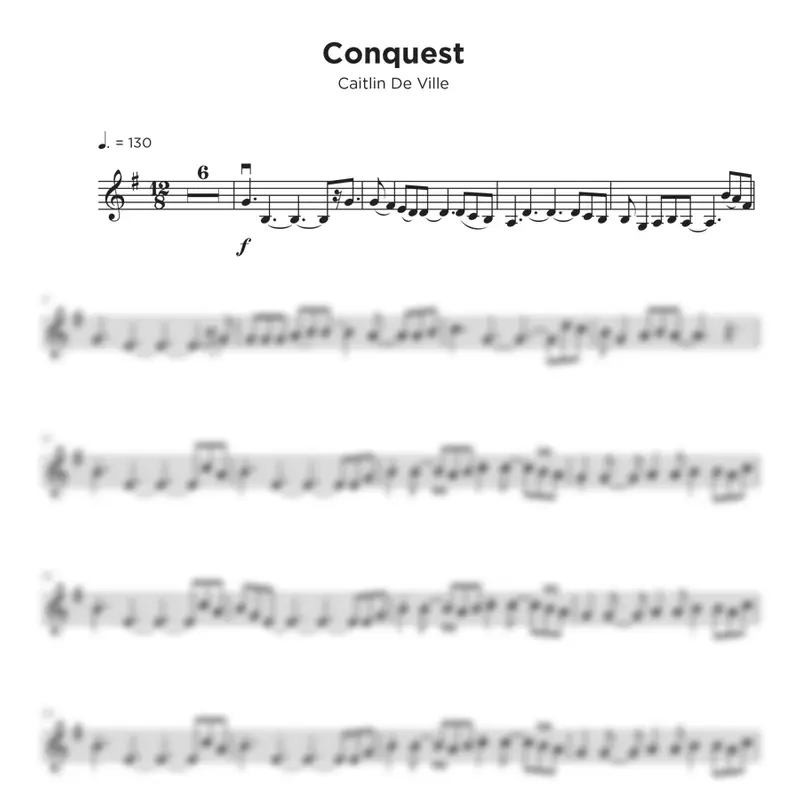 Conquest Sheet Music