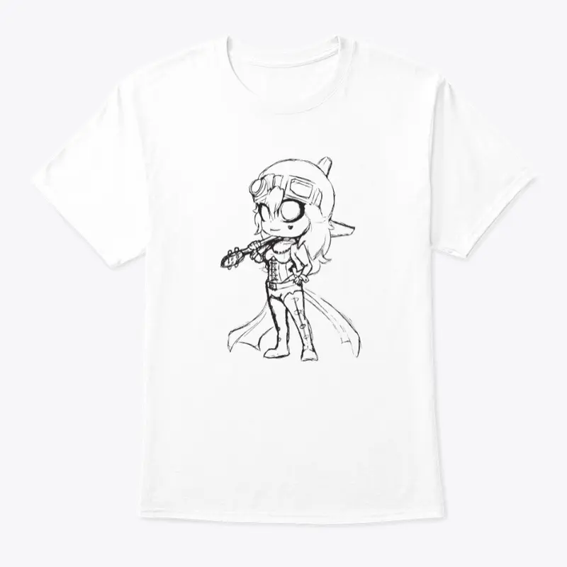 Steampunk Caitlin Sketch Classic Tee